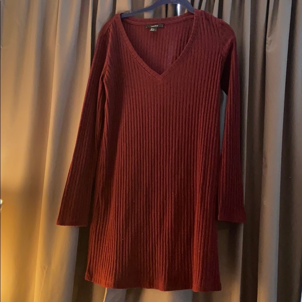 Forever 21 V Neck Knit Dress